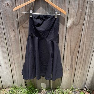 Lulus Black Strapless Skater Dress Sz Small Dress New